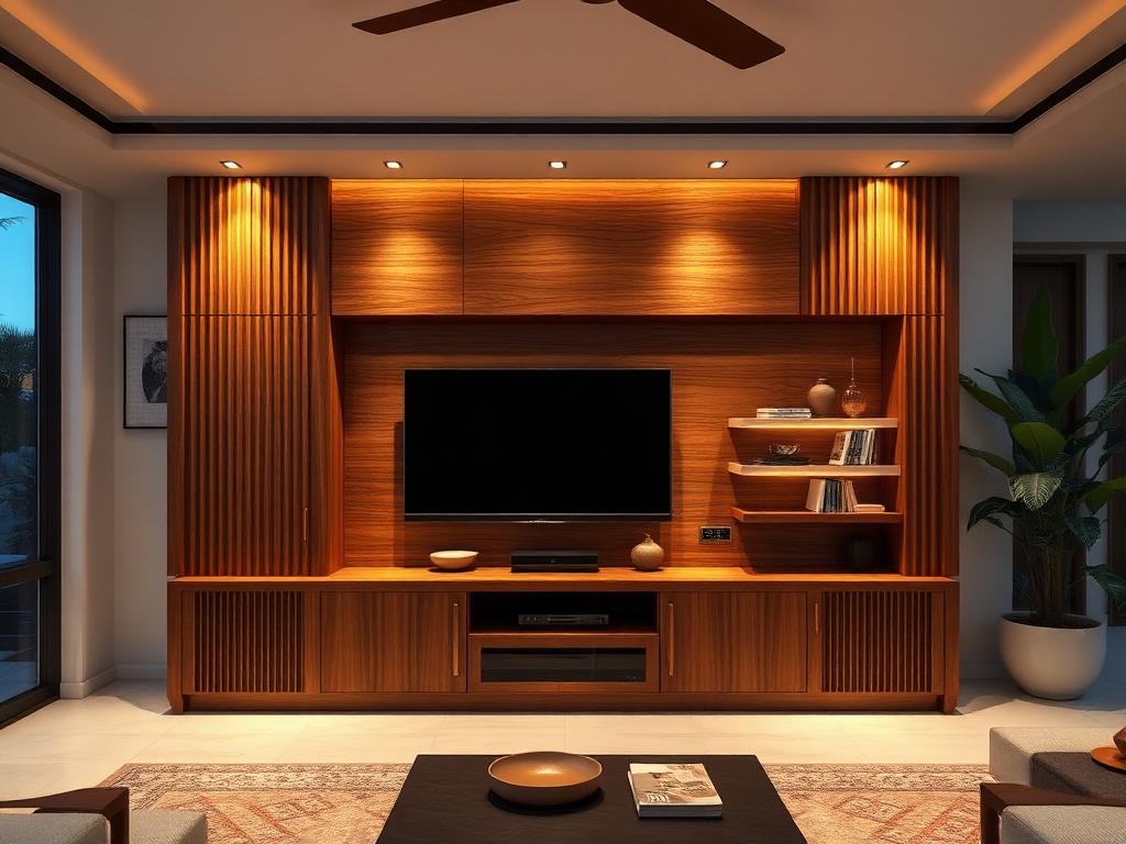 Media Wall & TV Unit, Quatre Bornes